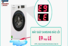 Máy giặt Samsung báo lỗi LE, E9