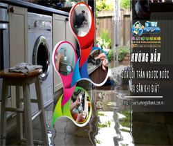 Vì sao máy giặt xả ngược nước ra sàn nhà trong khi giặt?
