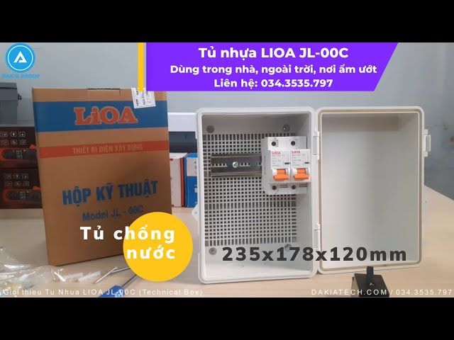 Tủ điện nhựa chống nước - LIOA JL-00C. Mua hàng: 0936 456 148